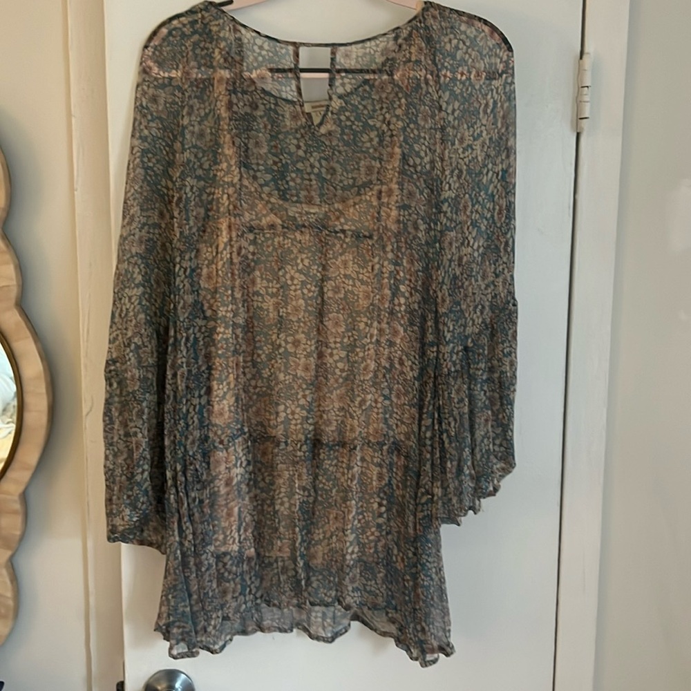 Sundance sheer blouse size L